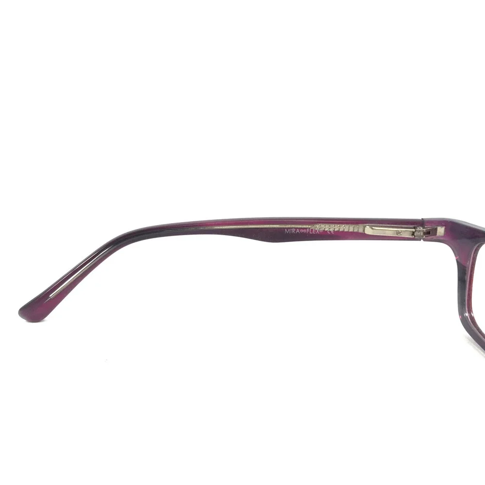 Miraflex Kids Eyeglasses Frame YAMI C.5 Purple Gray Rectangle Full Rim 47-17-130